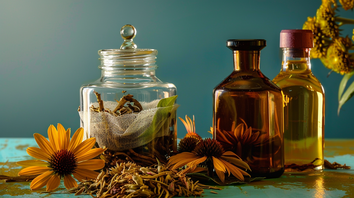homemade Echinacea tincture